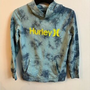 Hurley Blue Tie-Dye Hoodie small